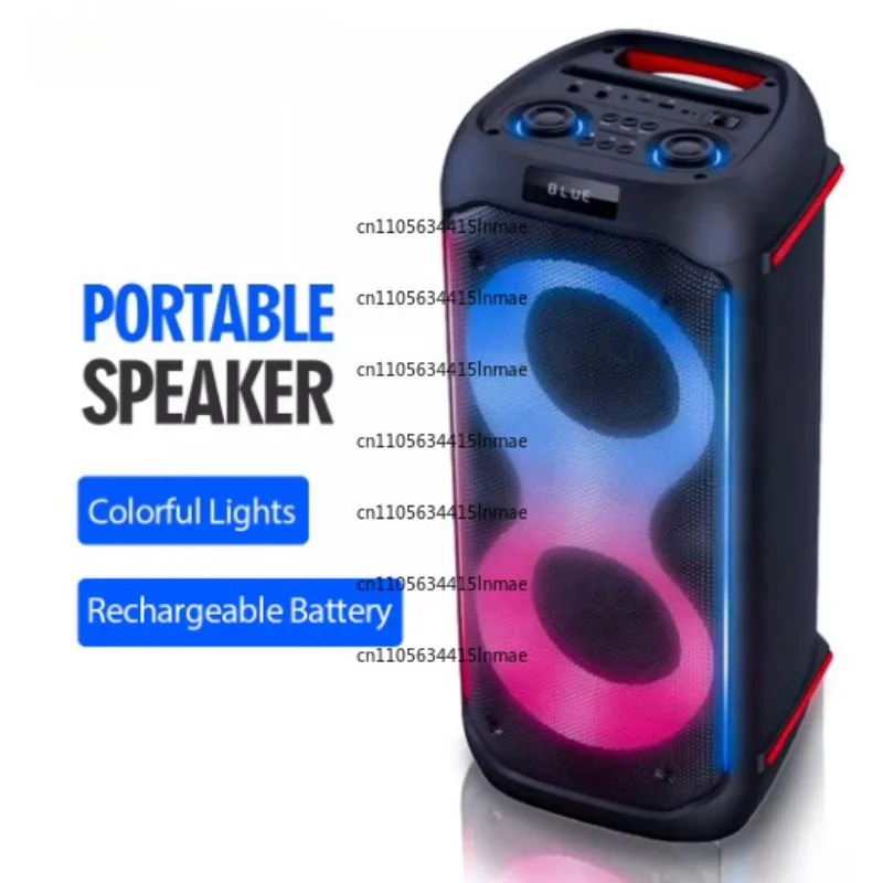 Outdoor Party Music Speaker Portable Bluetooth Speaker with Deep Bass and LED Light Show, Bestseller Heavy Sound Audio Box