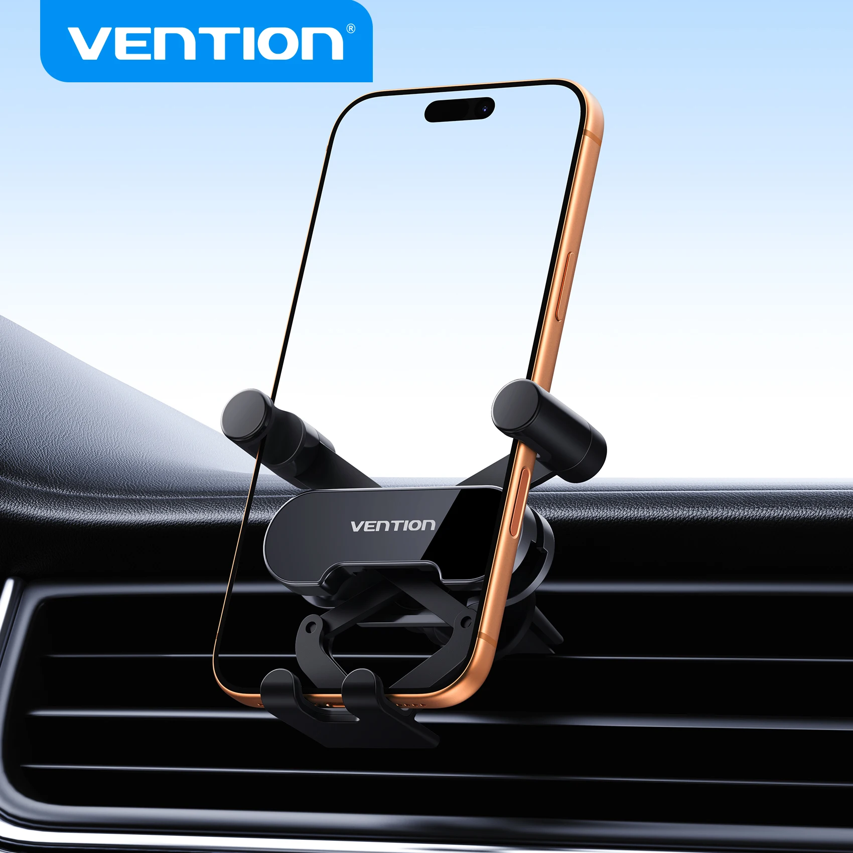 

Vention Gravity Car Phone Holder Air Vent Clip Mount Mobile Cell Phone Stand In Car GPS Support For iPhone 16 15 14 Pro Xiaomi