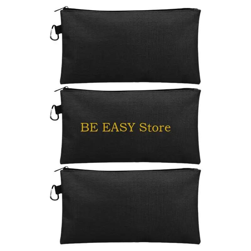 E28F 3 個ツールポーチ小型ツールバッグ多目的ジッパーポーチ整理用防水ユーティリティツール収納オーガナイザー