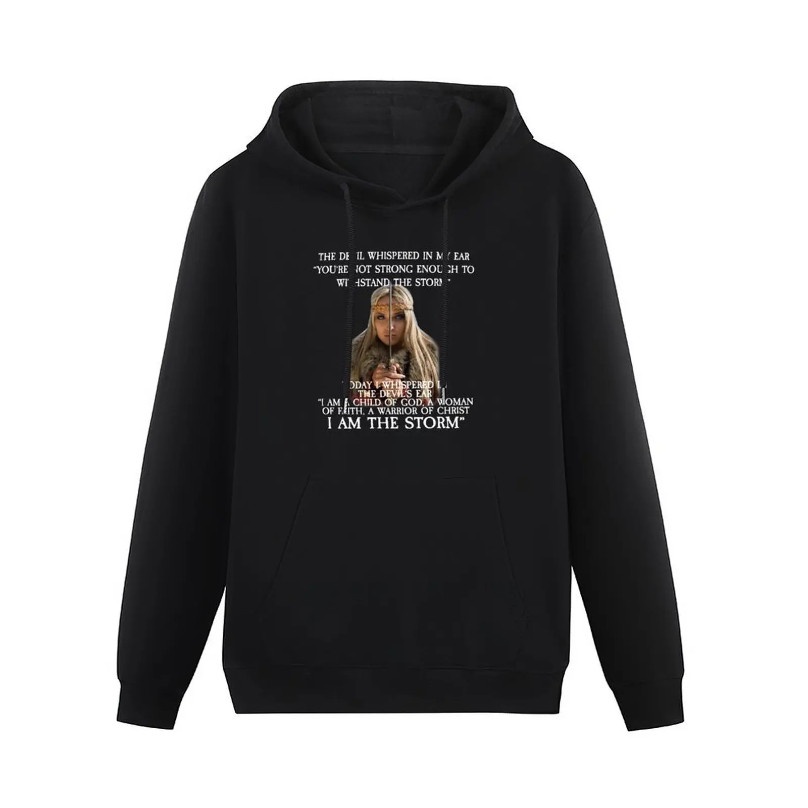 The Devil Whispered in My Ear Bible Verse Pullover Hoodie blouse men's winter sweater mens hoodie