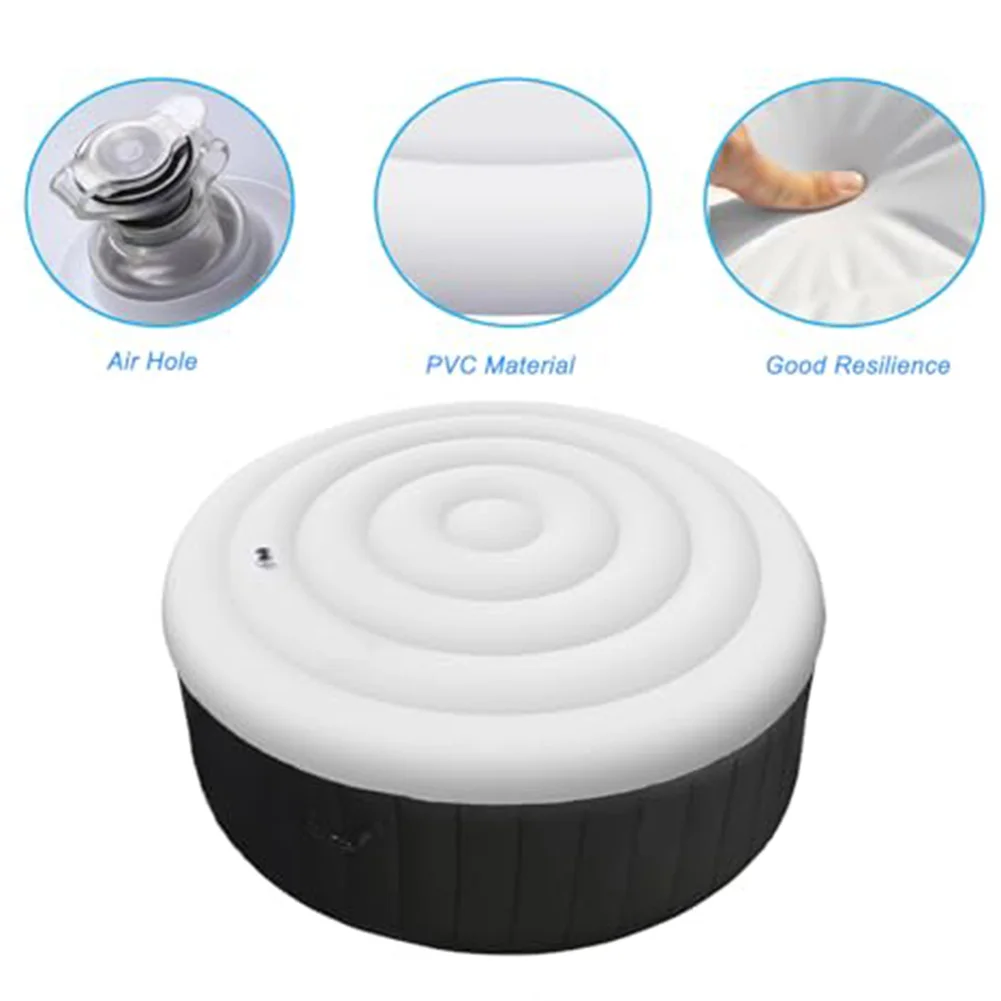 145cm Circular Pool Cover Windproof Inflatable Design for Easy Setup and Enhanced Water Temperature Maintenance