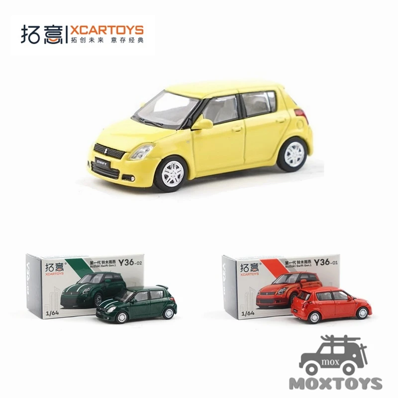 XCarToys 1:64 Suzuki Swift Dark Green /Magic Yellow  /Dazzling Tangerine  Diecast Model Car