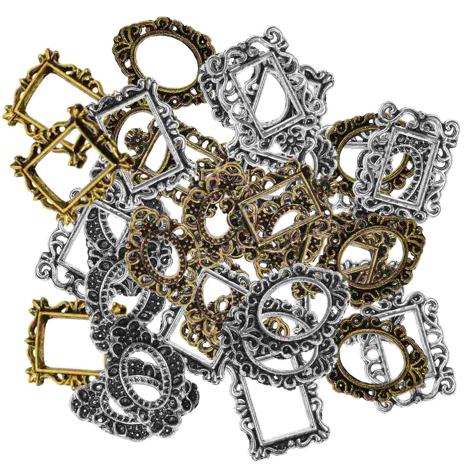 미니 그림 프레임, 네일 사진 프레임, 빈티지 풍경, 3 차원, 40 개