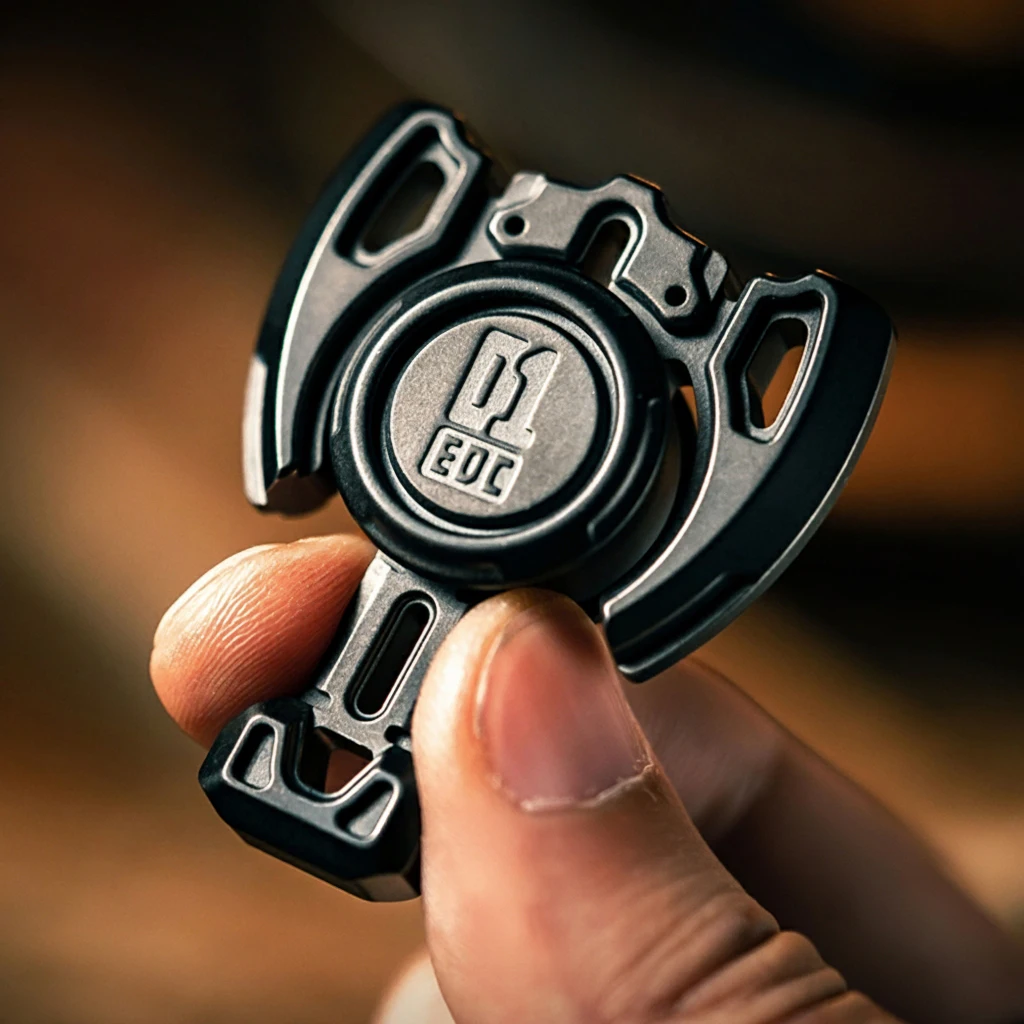 01EDC الفأس المقدس تململ سبينر عدم التماثل قلادة حديدية لعبة لتخفيف الضغط تململ المغازل ألعاب متململة الكبار