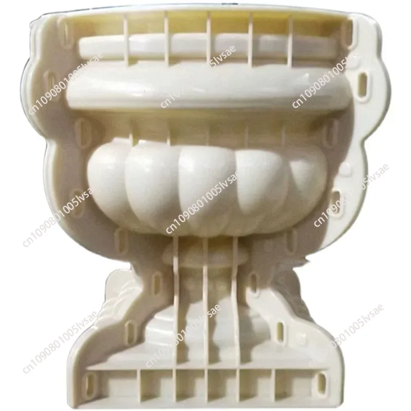 

Classic Round Cement Flower Pot Mold, Durable ABS Plastic Planter, Round Cup Vase, Outdoors Bonsai Urn Mold, Dia 42cm/ 16.5in
