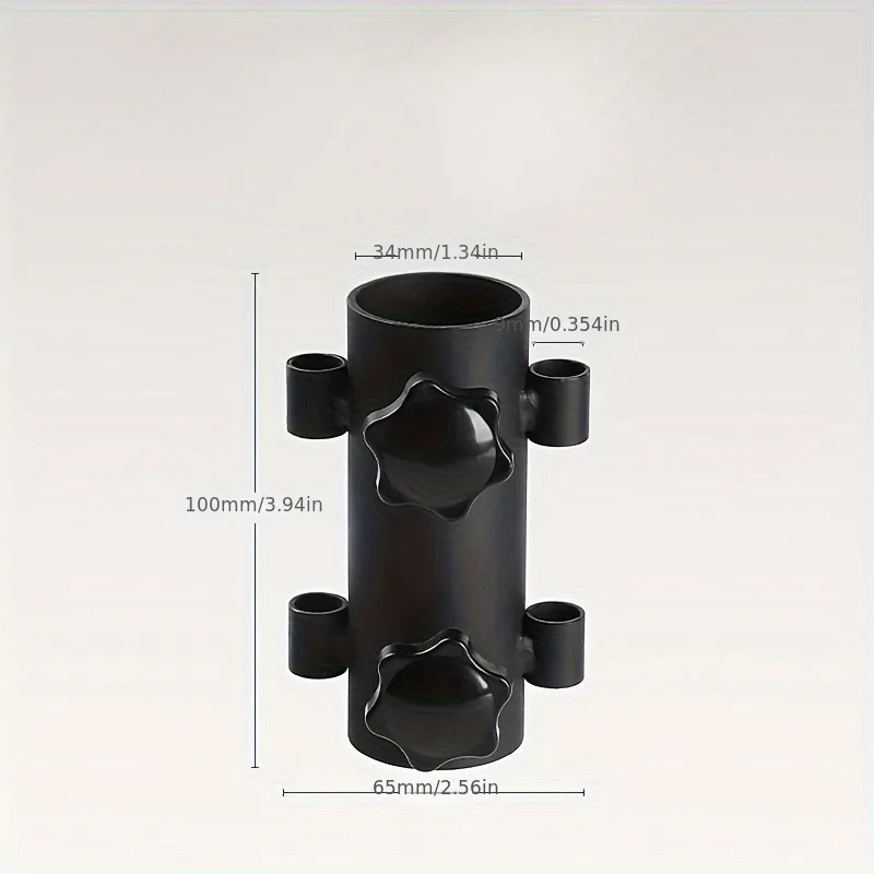 1 adjustable outdoor camping tent bracket-durable iron nail with clip, used to stabilize shade cloth setting, black, suitable fo