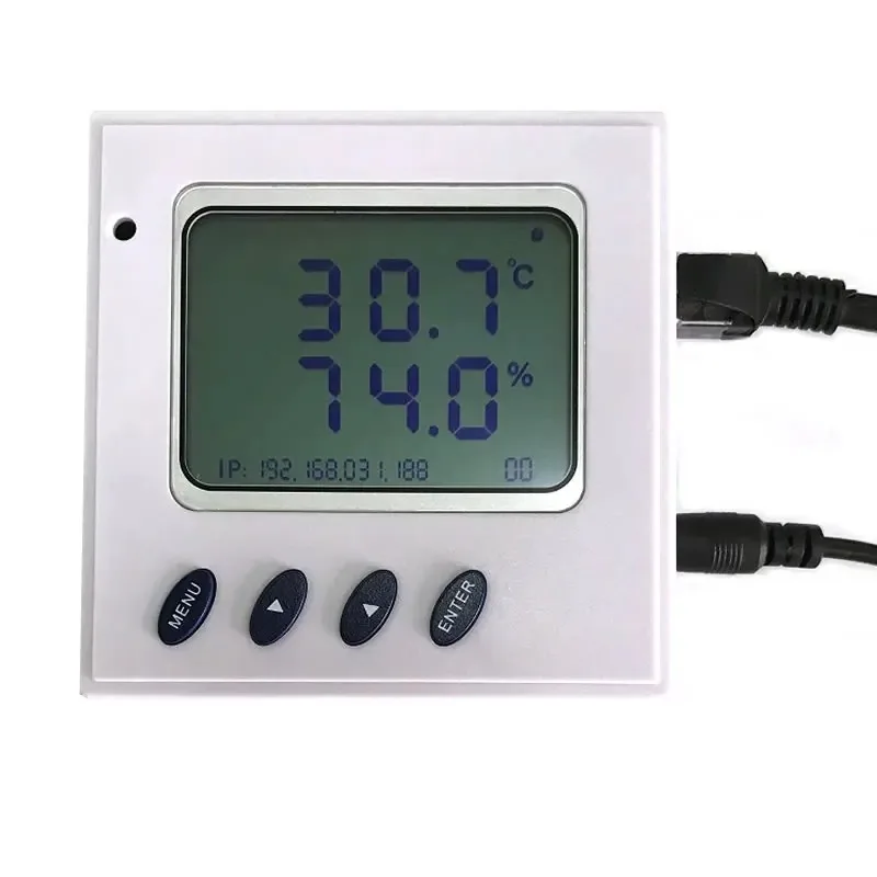 30 قطعة إيثرنت نوع درجة الحرارة والرطوبة الارسال IP شبكة الاستشعار SNMP بروتوكول مدخل التحقيق