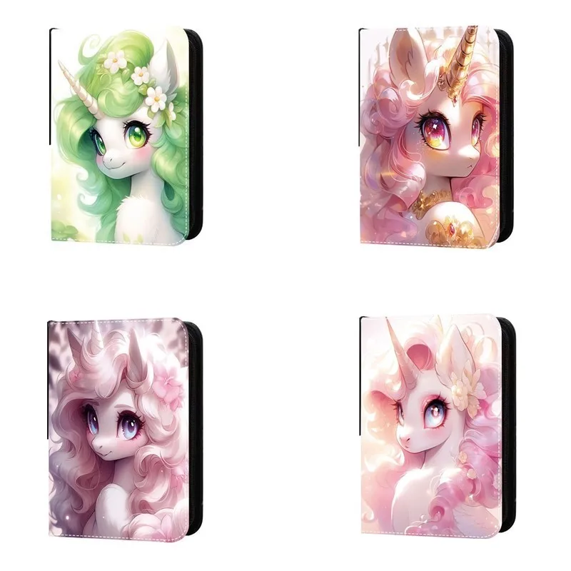 400-900pcs Card Album Book Anime My Little Pony Collection Card Zipper Game Cards Sunny Starscout Binder Holder Kids Gifts Toys