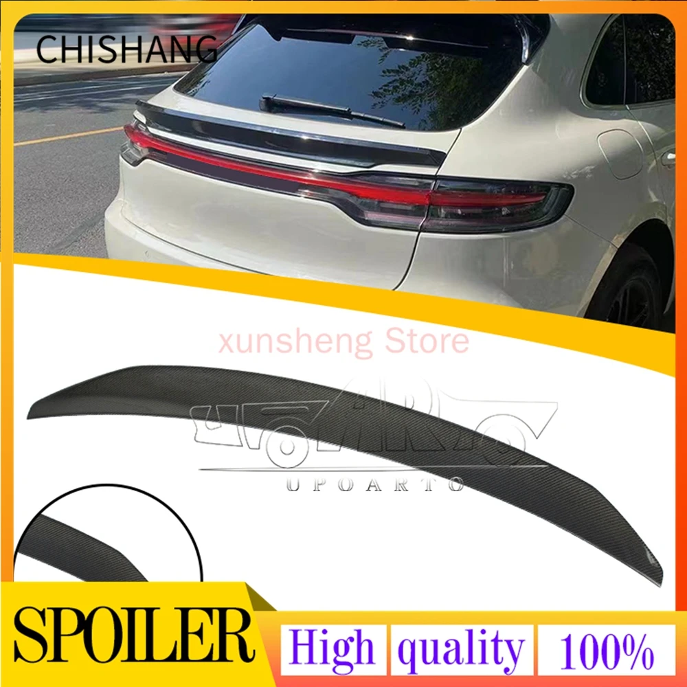 

Rear Automotive Spoilers Excellent Fitment ABS Plastic Glossy black Car Rear Trunk Middle Spoiler For Porsche Macan 2014-2022