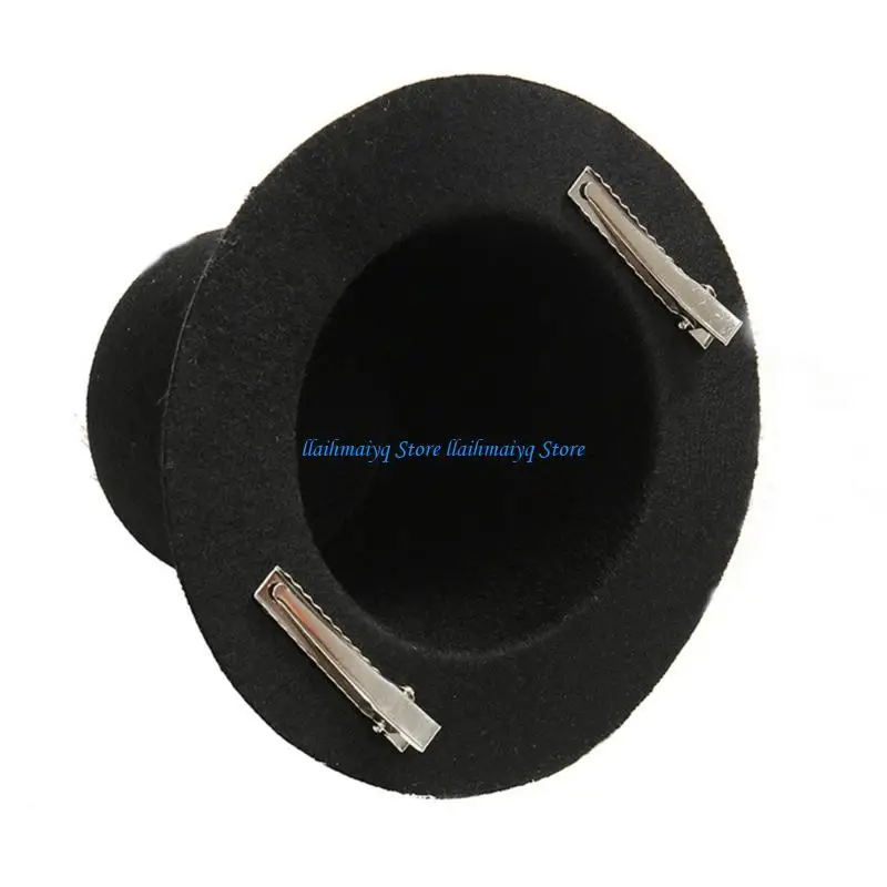 573B قبعة زهرة قفص العصافير الدرامية مع مشبك شعر للحفلات ذات الطابع الخاص وملابس السهرة #2