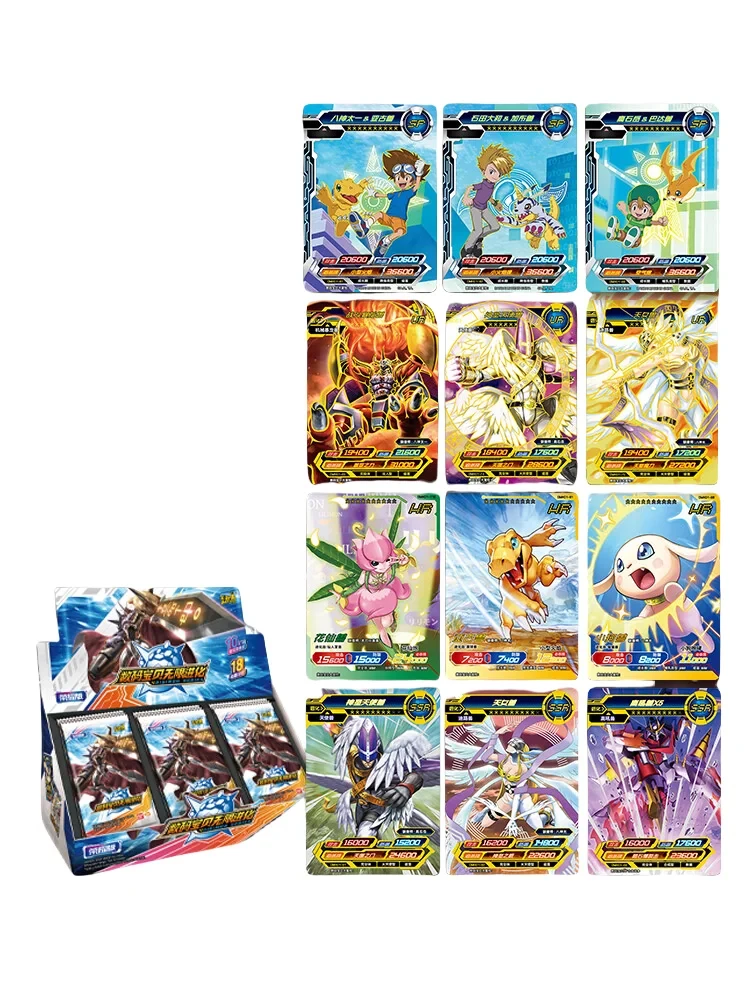 AgreYOU-Cartes de collection de monstres numériques, cartes à collectionner d'aventure, ATIONS périphériques Anime, ovski Vorannosaurus Rex, jouets Digimon