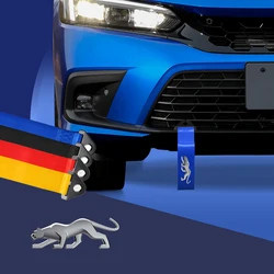 Cougar Logo Car Nylon Tow Strap Car Tow Ropes Trailer Ropes Bumper Decoration For Ford Puma EcoBoost ST Line MK2 MK3 MK4 MK5