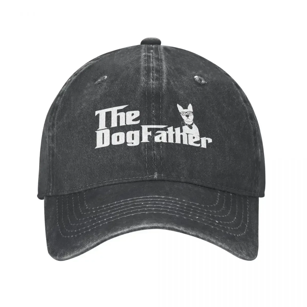 Spring Summer For Boy Girl The Dogfather Funny Ponytail Baseball Cap Dog Fathers Day Gift Vintage Sunhat Sports Denim Cap Hats