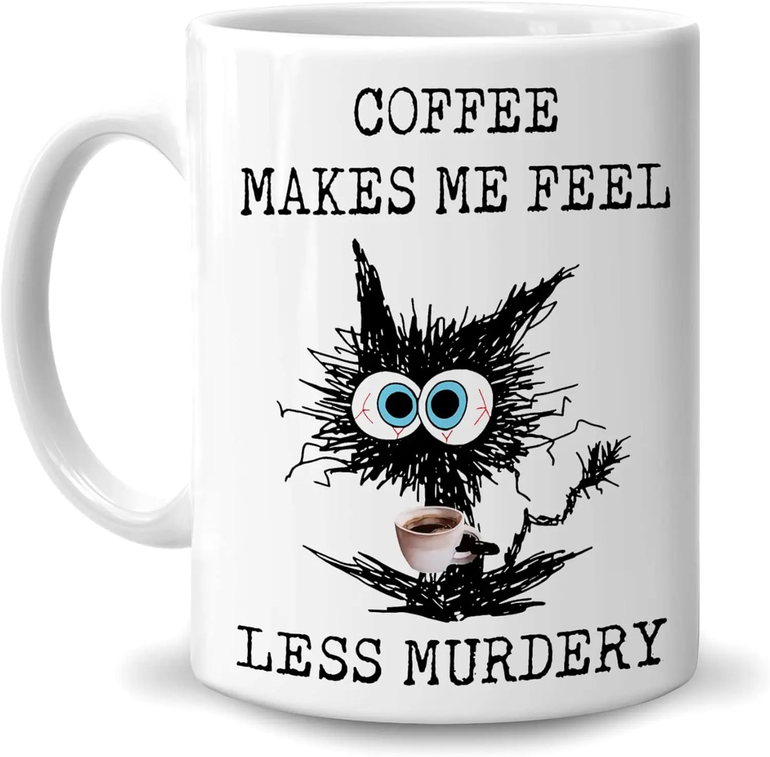 Гичерепаха забавные подарки для кофейного халата кошка влюбленный владелец мама папа-День рождения Рождество-кофе делает меня лучше меньше мурширования B