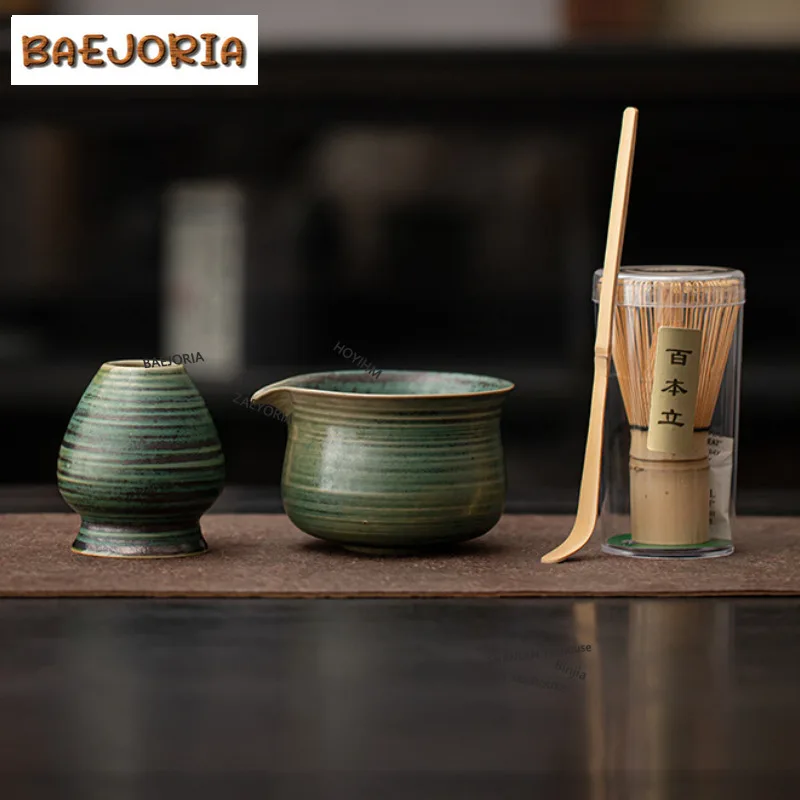 BAEJORIA Japanese Kiln Change Spiral Matcha Tea Chasen Holder Stand Bowl Bamboo Whisk Grinder Teaware Tools Holder Tea Gifts Cha - view 6