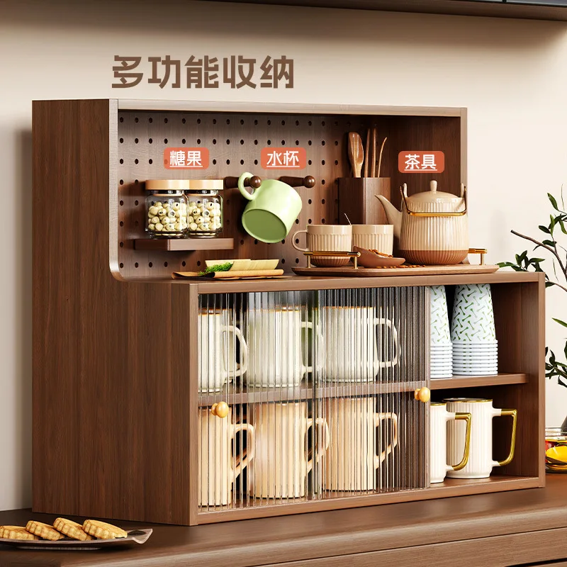 Water cup storage rack, desktop tea set, tea cup storage cabinet, household kitchen