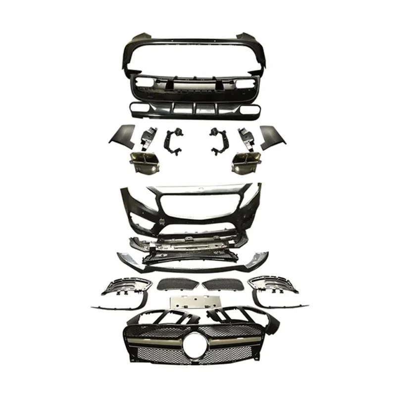 

Высококачественный комплект обвесов для автомобиля: передний и задний бамперы в стиле GLA45 для модернизации GLA