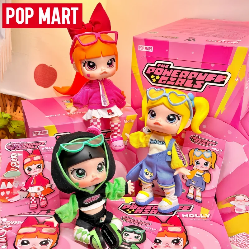 

Горячая новинка: POP MART Molly X The Powerpuff Girls Series — Аниме-фигурки, трендовые игрушки BJD, милые коллекционные фигурки в закрытых коробках, подарок-сюрприз