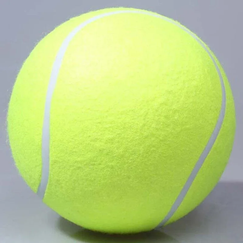 9.5\'Giant Tennis Ball For Dog Chew Toy Big Inflatable Tennis Ball Pet Dog Interactive Toys Pet Supplies Outdoor Cricket Dog Toy