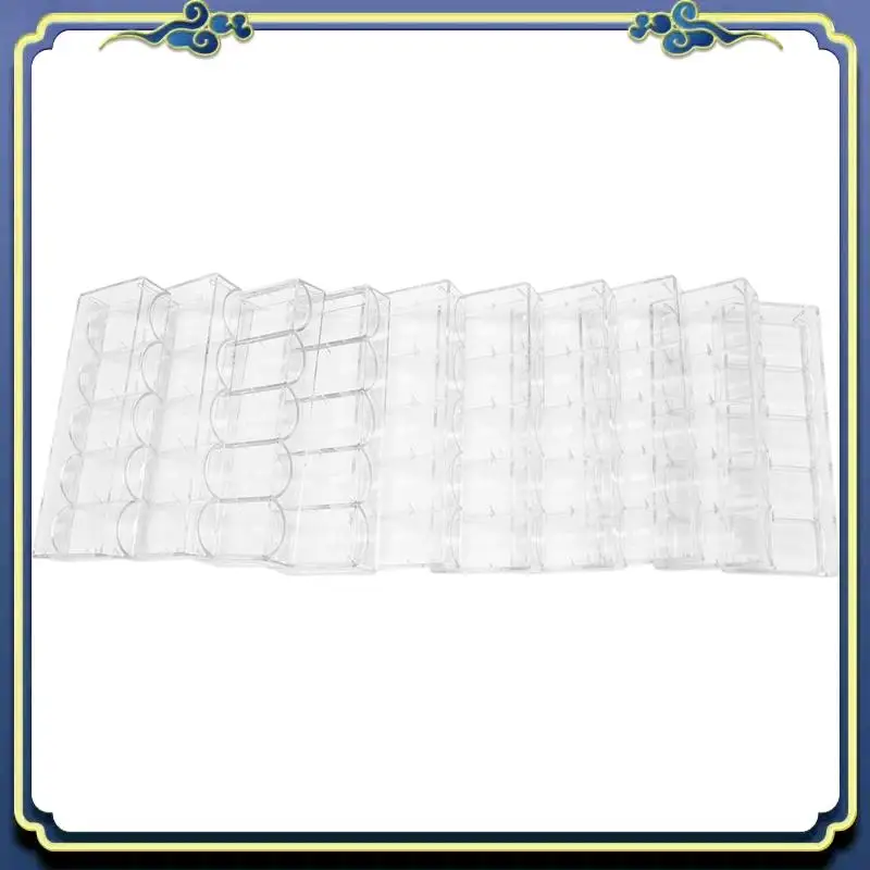 

A56P-30Pcs Professional Acrylic Poker Chips 100 Chip Trays (Without Cover)