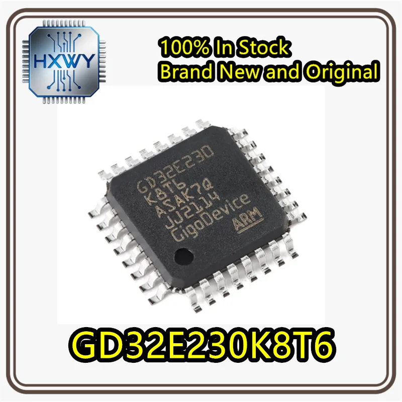(10/50 units) GD32E230K8T6 LQFP-32 ARM Cortex-M23 32-bit Microcontroller MCU Chip Brand New Original In Stock Electronic