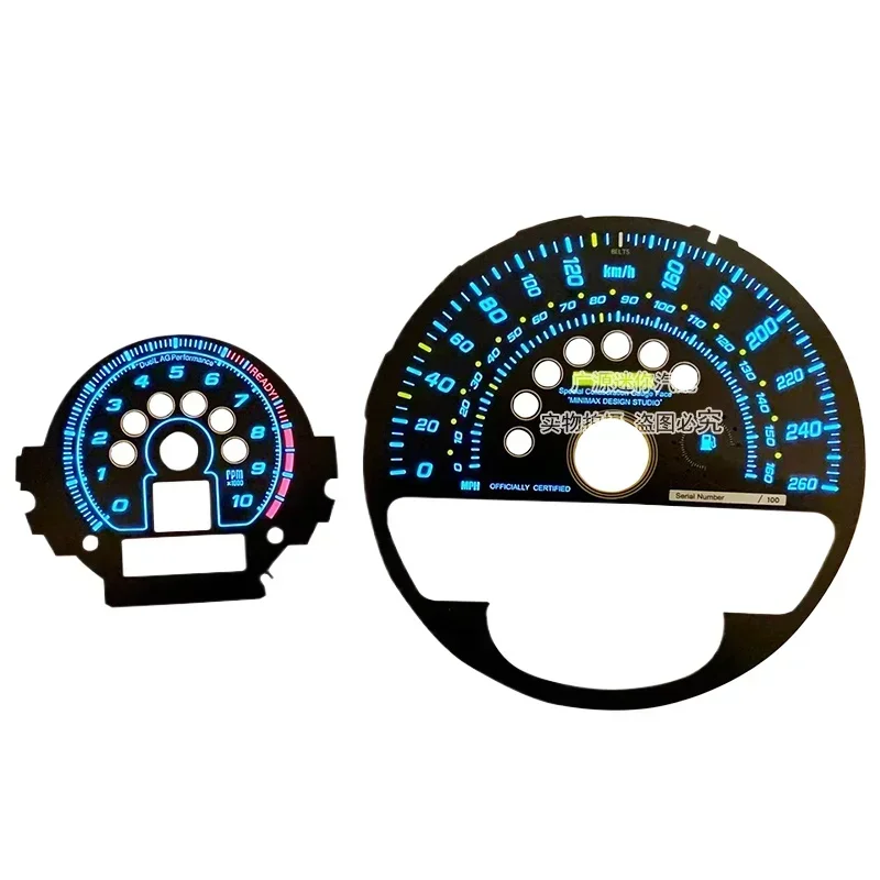 For BMW Mini R55 R56 R59 R60 Modified Luminous Speedometer Paper