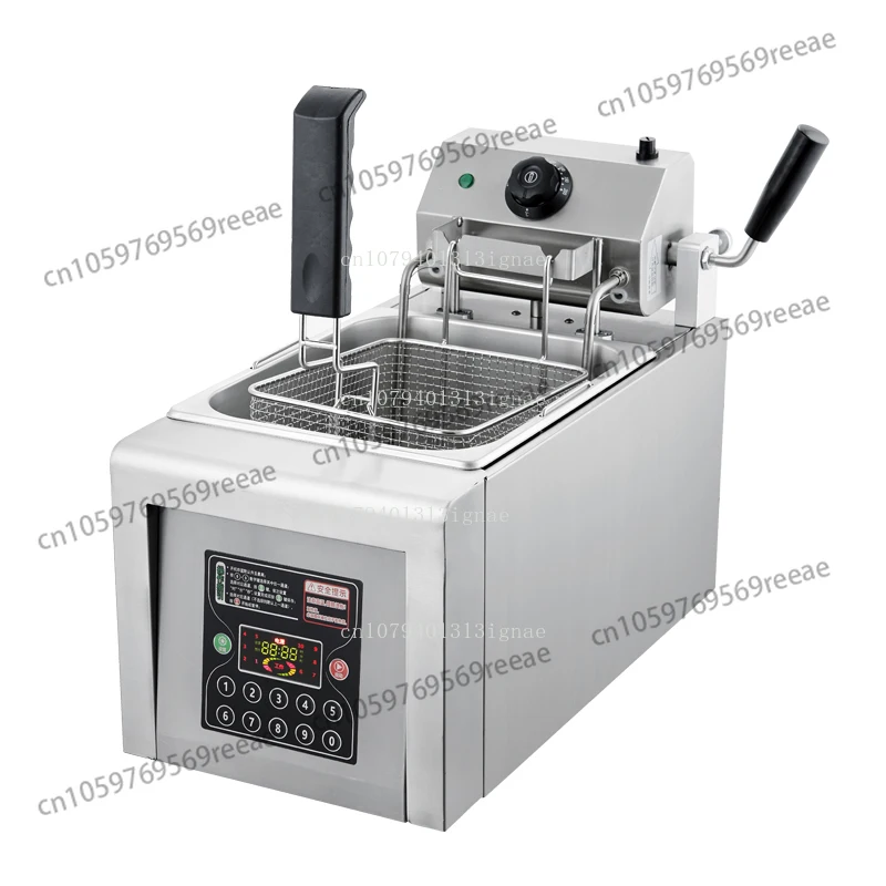 

Electric fryer Commercial intelligent automatic lifting fryer Fryer 8L single cylinder timing