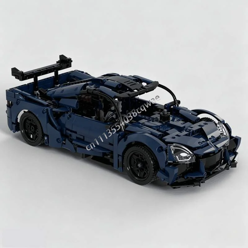 1245 Parts Moc High Performance Sports Car Model Custom Puzzle Diy Assembly Building Blocks Toy Popular Gift Collection Display