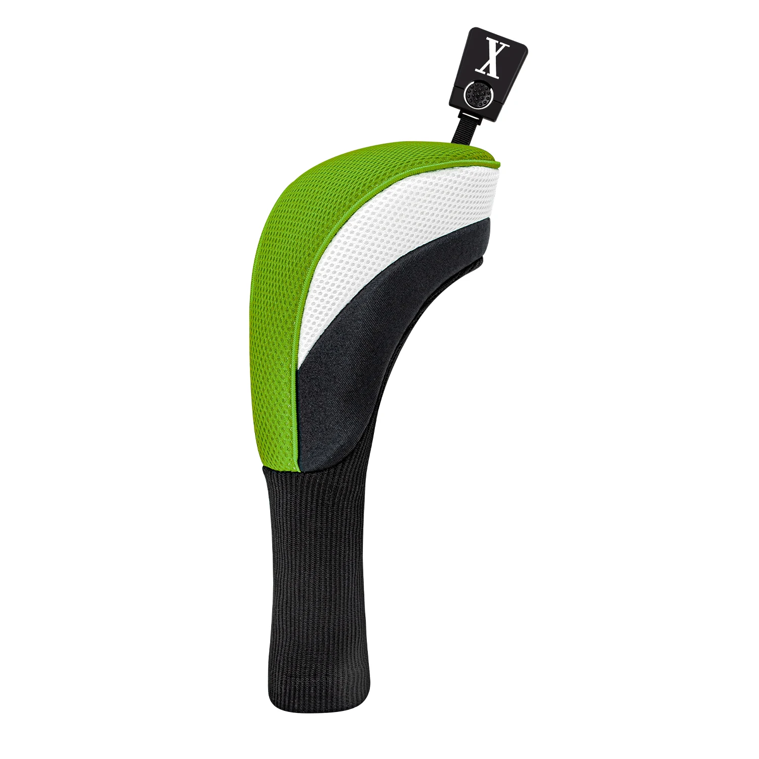 1PC/5PCS New Plain Green White Golf Wood Headcover with Number Tag, Fit Driver, Fairway Wood & Hybrid, Golf Club Protector