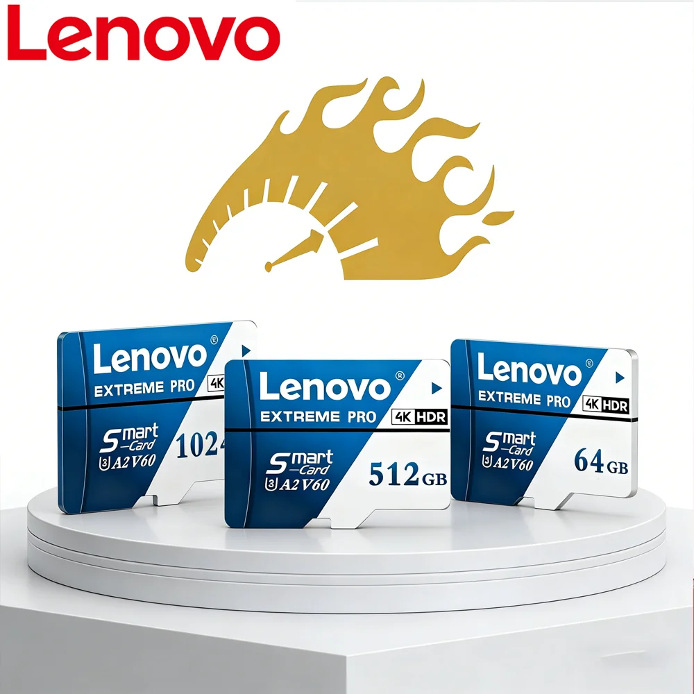 Карта памяти Lenovo Micro SD TF 64 ГБ, 128 ГБ, 512 ГБ, 1 ТБ, SD-карта U3 A1, высокоскоростная, для Nintendo Switch, для игр, для смартфонов