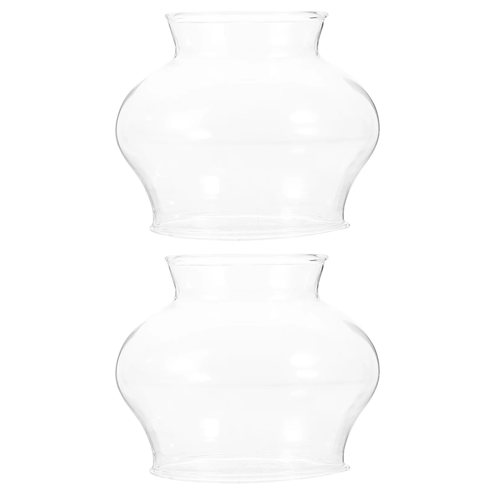 2Pcs Universal Lamp Parts Transparent Windproof Shade Replacement Small Lamp Shades Light Shade