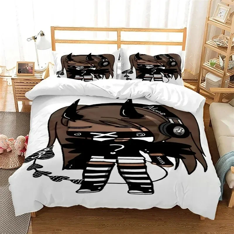

3D Print New Gacha Life 3D NEW Duvet Cover Pillowcase Bedding Set Adult Boy Girl Bedroom Decoration Children Single Double Large