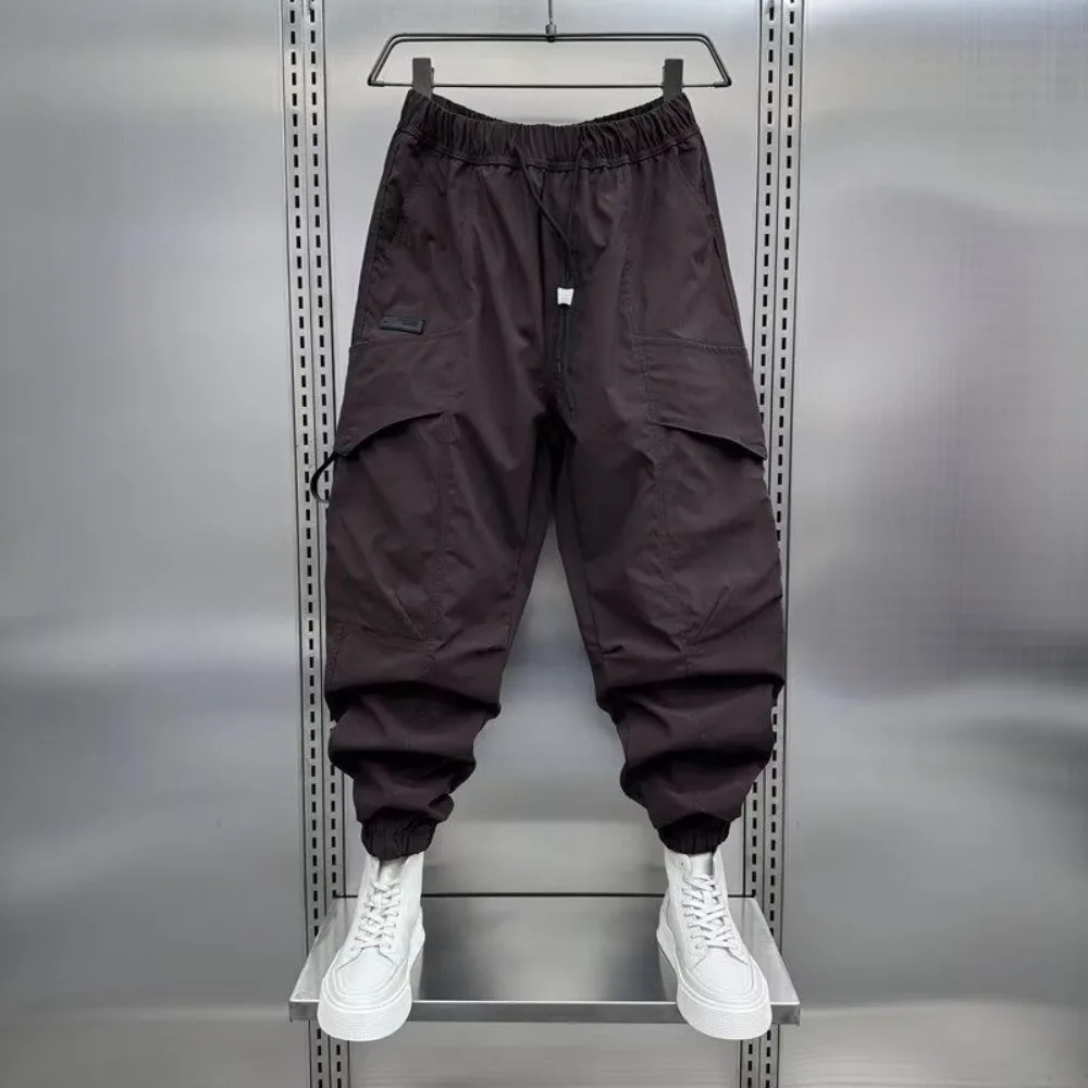 High Street Apparel Men's Ruffian Handsome Slacks Invisible Open Crotch Outdoor Sex Big Pocket Overalls Loose Exotic Long Pants