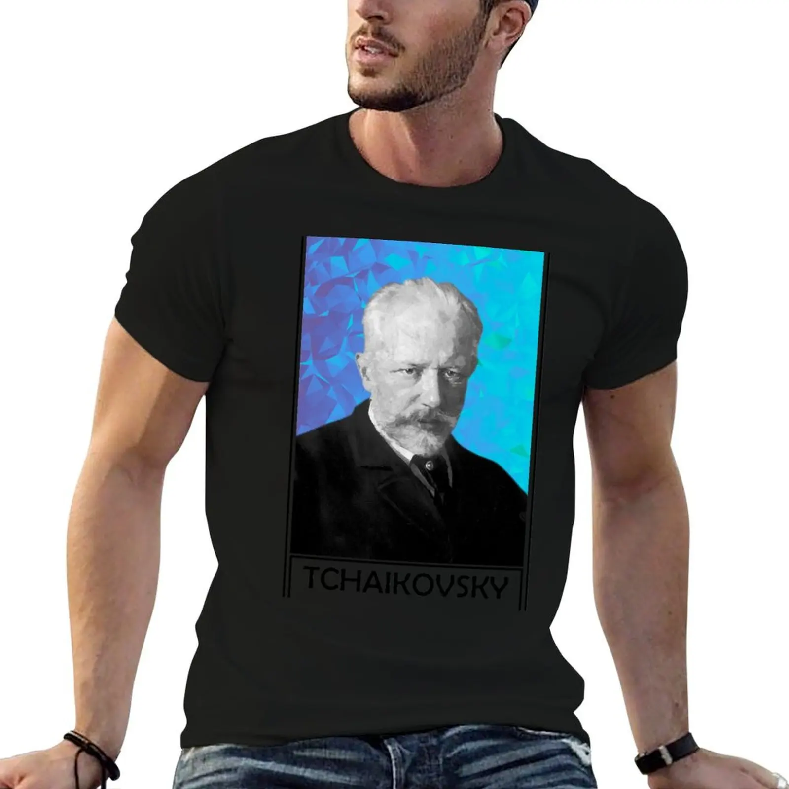 Pyotr Ilyich Tchaikovsky T-Shirt anime tshirt aesthetic clothes T-shirts for men cotton