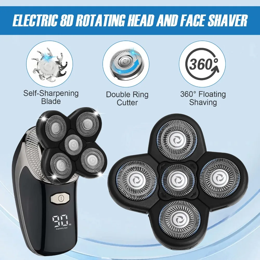 جديد جيد ماكينة حلاقة كهربائية رئيس 5/6/7/8 استبدال القاطع شفرة رئيس الكهربائية مقص الشعر مقاوم للماء الحلاقة للرجال ماكينة حلاقة