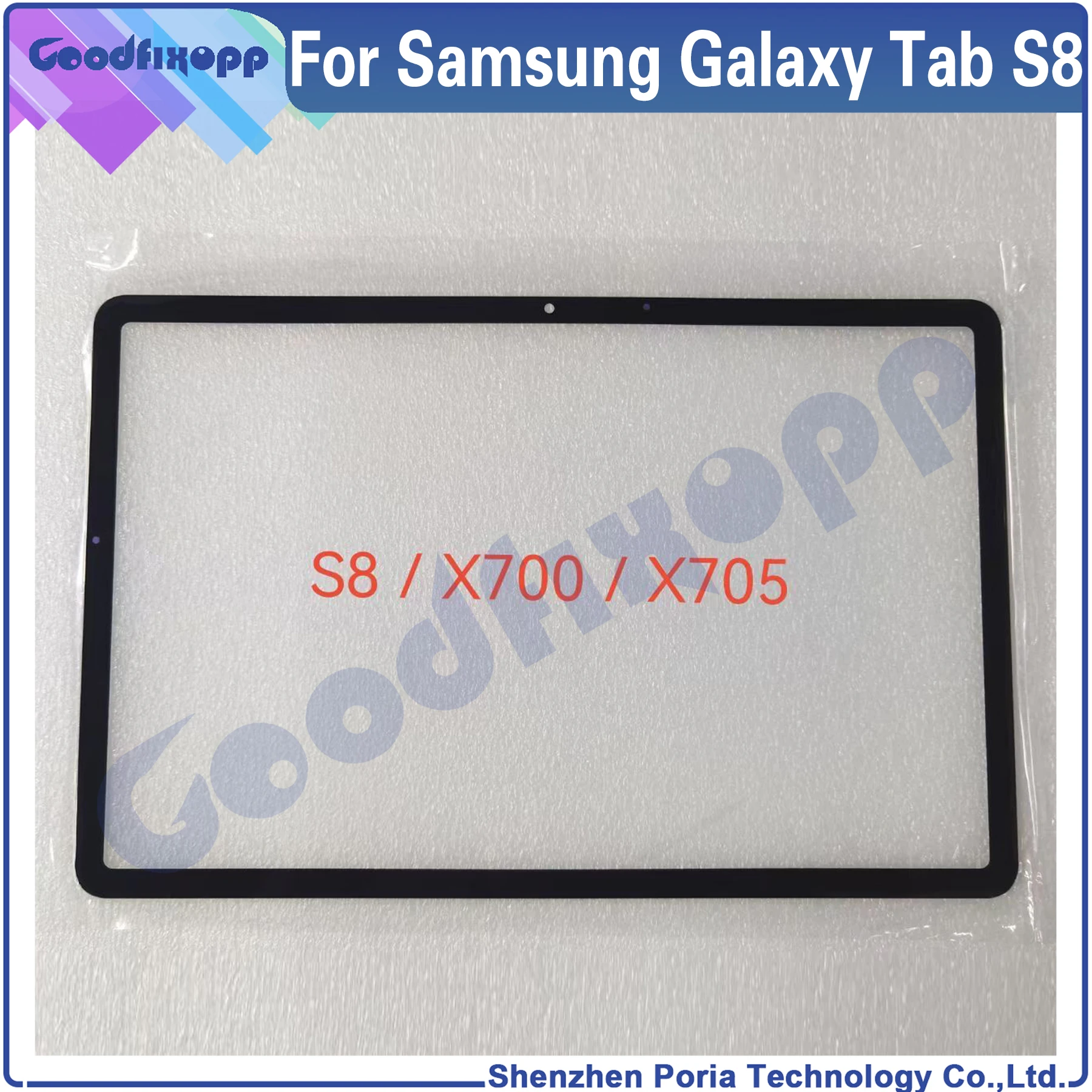 Cảm Ứng Kính Bên Ngoài Dành Cho Samsung Galaxy Samsung Galaxy Tab S8 SM-X700 SM-X705 SM-X706 X700 X705 X706 LCD Mặt Trước Kính Bên Ngoài Ống Kính Thủy Tinh