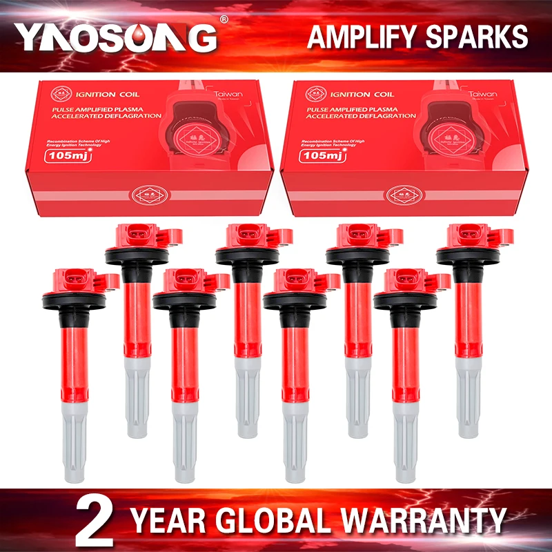 

8pcs Ignition Coil for 11-16 Ford F-150 F150 Mustang 5.0L V8 DG542 UF622 BR3Z12029A BR3E12A375AA
