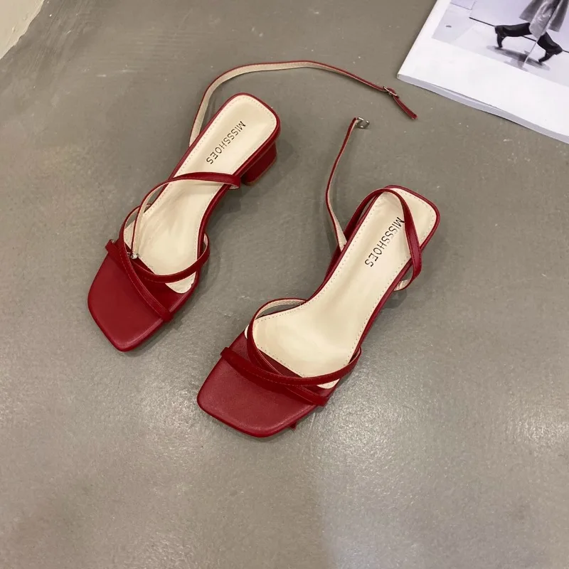 New Woman Summer Sandals Flat Shoes Lace Up Women Beach Slides Footwear Flip Flops Open Toe Sandals Sandalias Mujer