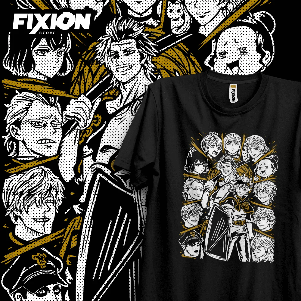 Manga T-shirt Black Clover –  Abril – [Negra] Anime Tee