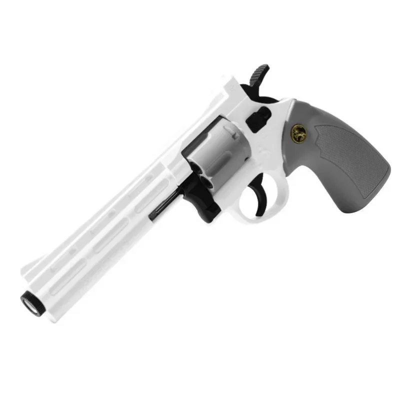 Magnum-Zp-5 357ロングアロイリボルバー,ソフトブレット,発射可能なピストル,男の子のシミュレーション玩具,繰り返しのピストル,クリスマスプレゼント,2025