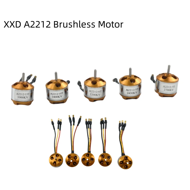 XXD A2212 Bürstenloser Motor, Hochgeschwindigkeitsoptionen für RC-Flugzeuge, Starrflügel-Multirotor-Drohnen – 930 kV 1000 kV 1400 kV 2200 kV 2450 kV 27