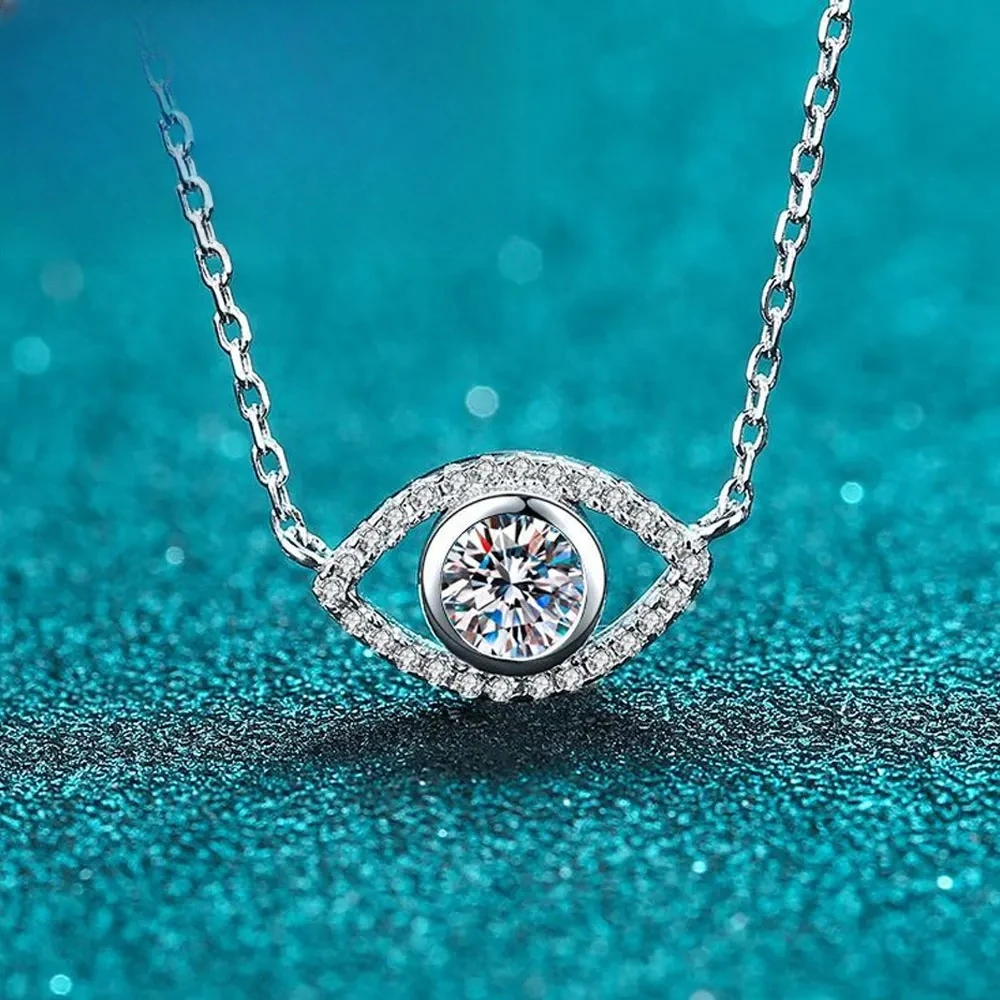 

5mm D Color Moissanite Necklace Lab Diamond GRA Certified Fine Jewelry 925 Sterling Silver Necklaces Wedding for Women Gift