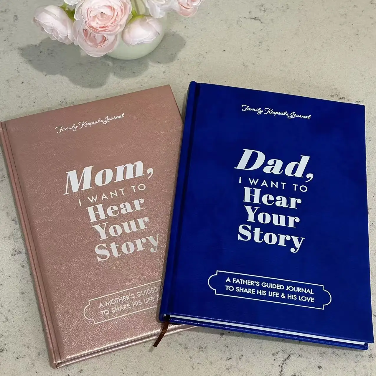 Classic Leather Life Memory Notebook for Parents (Mom & Dad), Sentimental Keepsake Gift for Family Memory Sharing & Life