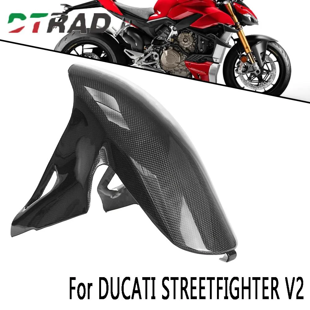 

For DUCATI V4 V4S V4R Streetfighter V4 V2 Front fender 100% CARBON FIBER