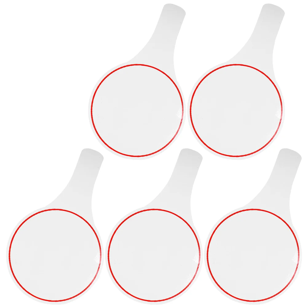 5 ชิ้นกระดานคะแนนไวท์บอร์ดกระดานคะแนนด้านเดียวเขียนมินิโฟมลบแห้งคะแนน