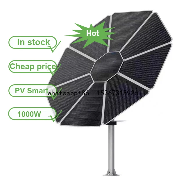 Custom PV Sun Monocrystalline Silicon Solar Tracker 1000W Solar Flower Panels System