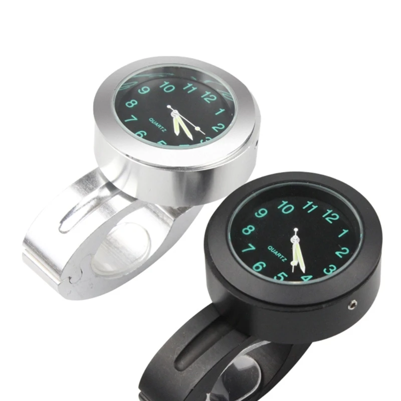 

Motorbike Handlebar Clock Aluminum Alloy Waterproof Watch Motorbike Accessories Dropship