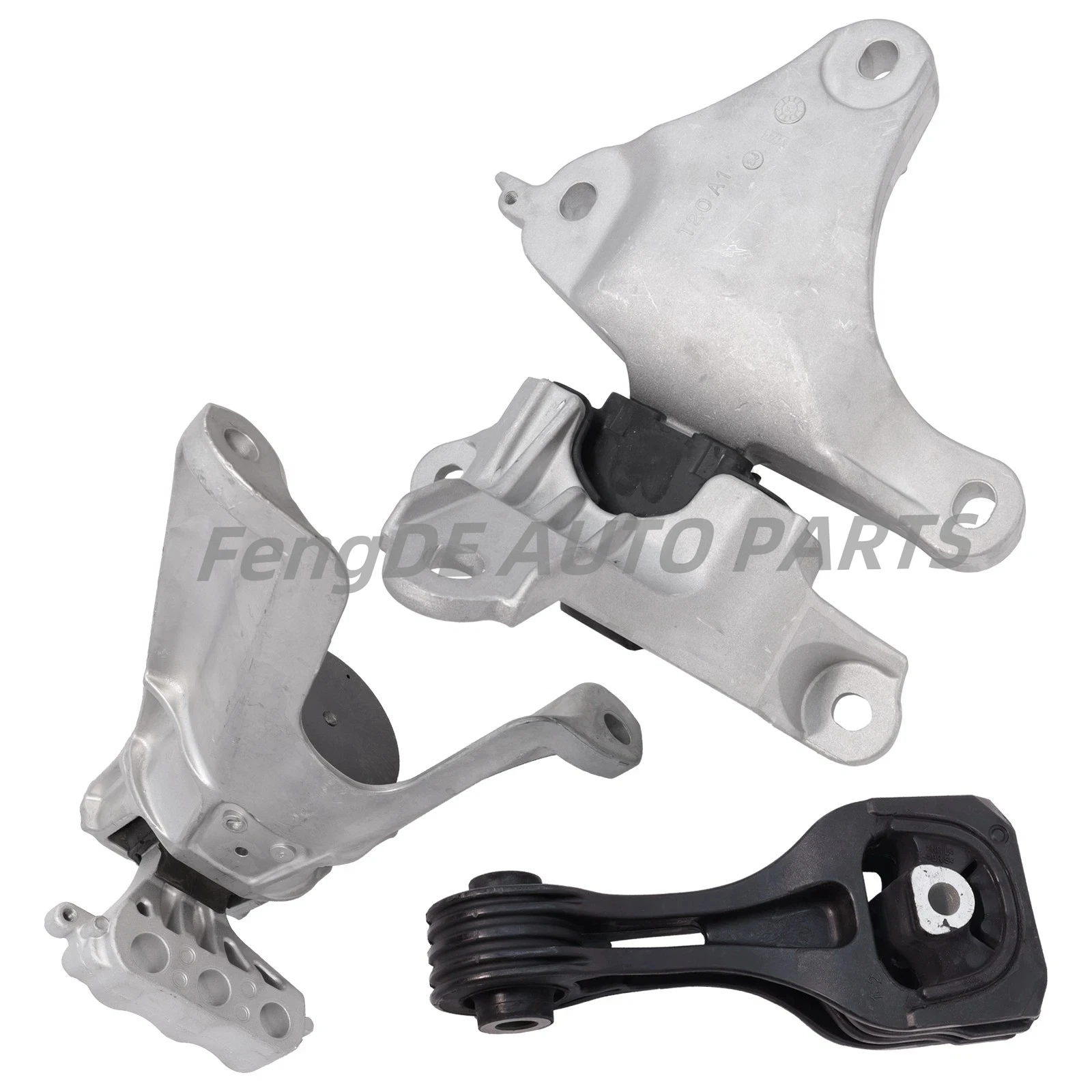 3 PIEZAS SOPORTES DE MOTOR Y TRANSMISIÓN COMPATIBLES CON ACURA INTEGRA/HONDA CIVIC 1.5L TURBO - TRANSMISIÓN AUTOMÁTICA 50820-T20-A12 50850-T20-A11 50890-T20-A11