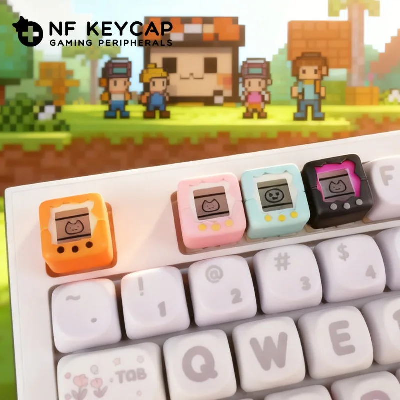 

Game Console Keycaps Translucent Personalize Creative Resin Keycap Custom 3D Artisan Key Caps for Mechanical Keyboard Gifts