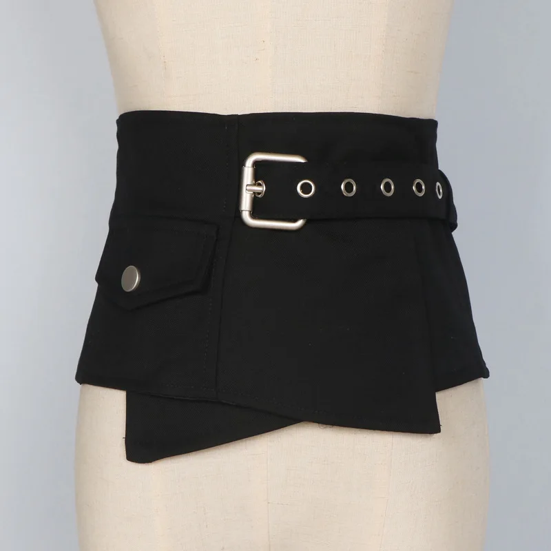 New European and American Style Slimming and Wide Waistband Decoration Dress Shirt T-shirt Waist cinching,Irregular Wide Belts